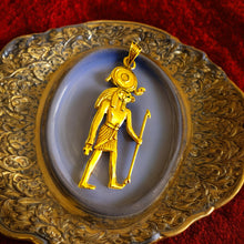 Load image into Gallery viewer, Gold God Ra Pendant Necklace
