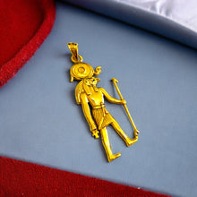 Load image into Gallery viewer, Gold God Ra Pendant Necklace
