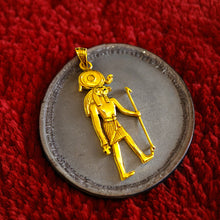 Load image into Gallery viewer, Gold God Ra Pendant Necklace
