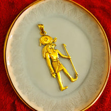 Load image into Gallery viewer, Gold God Ra Pendant Necklace
