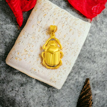 Load image into Gallery viewer, Unique Gold Scarab Gold Pendant
