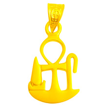 Load image into Gallery viewer, Egyptian Jewelry Gold-Filled Ancient Egyptian Amulet, God and Goddess Talsiman Pendant, Divine Minimalist Gold Pendant Necklace Gift for Men and Women (Health Luck Prosperity Amulet)
