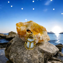 Load image into Gallery viewer, Gold Unique Scarab Pendant Necklace
