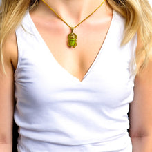 Load image into Gallery viewer, Gold Unique Scarab Pendant Necklace
