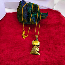 Load image into Gallery viewer, Gold Goddess Sekhmet Pendant Necklace
