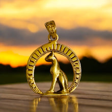 Load image into Gallery viewer, Bastet The Cat Pendant Gold Necklace
