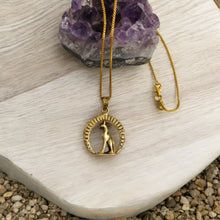 Load image into Gallery viewer, Bastet The Cat Pendant Gold Necklace
