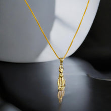 Load image into Gallery viewer, Bastet The Cat Pendant Gold Necklace
