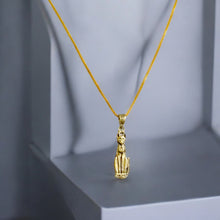 Load image into Gallery viewer, Bastet The Cat Pendant Gold Necklace
