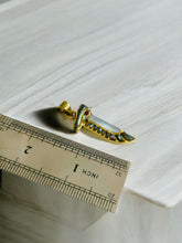 Load image into Gallery viewer, Gold Eye of Horus Necklace, Mother of Pearl Egyptian Pendant
