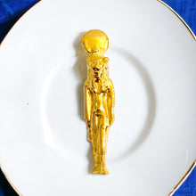 Load image into Gallery viewer, Gold Goddess Sekhmet Pendant
