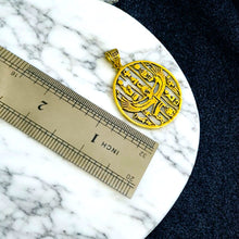 Load image into Gallery viewer, Gold Goddess Isis Pendant, Winged Egyptian Divine Necklace
