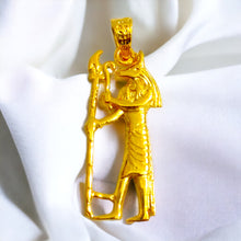 Load image into Gallery viewer, Gold God Anubis Pendant
