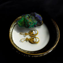 Load image into Gallery viewer, Gold Scarab Egyptian Earring
