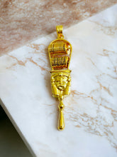 Load image into Gallery viewer, Hathor Sistrum Gold Pendant
