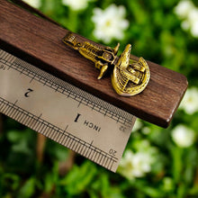 Load image into Gallery viewer, Gold God Sobek The Crocodile Pendant, Egyptian Revival Jewelry Gift
