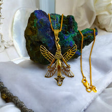 Load image into Gallery viewer, Winged Isis Gold Pendant Necklace
